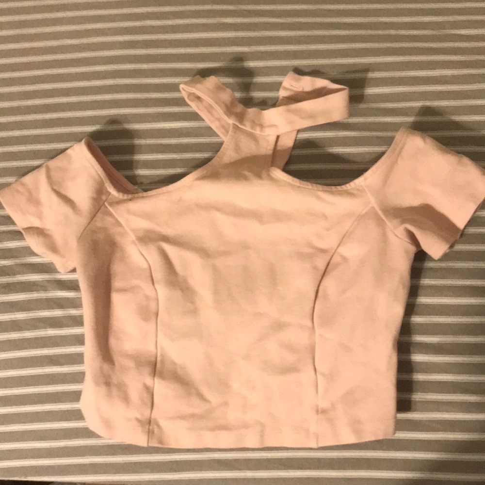 Crop top with collar
